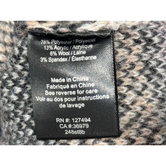 Revolve Heartloom JOANNA Sweater Dress Charcoal Wool Blend Pullover Mock Neck M - Picture 8 of 11